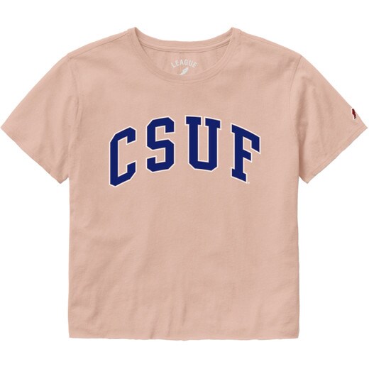 League CSUF Cotton Crop Top - Pink